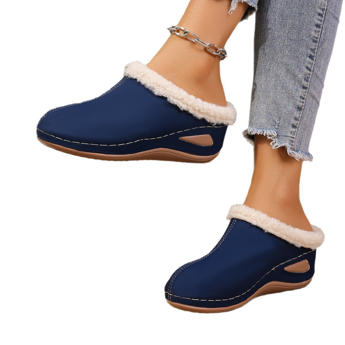 Plush Wedges Sandals