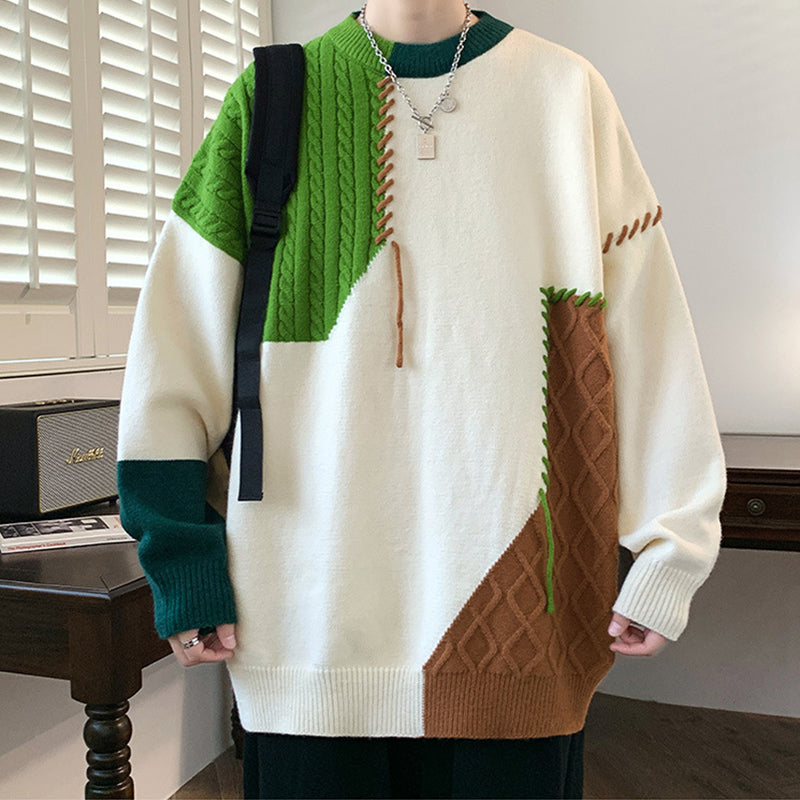Colourblock Pullover Sweater