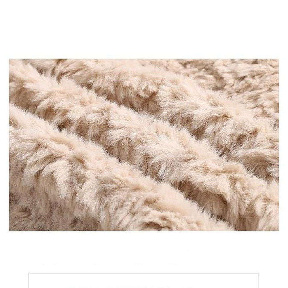 Versatile Thickened Plush Long Coat