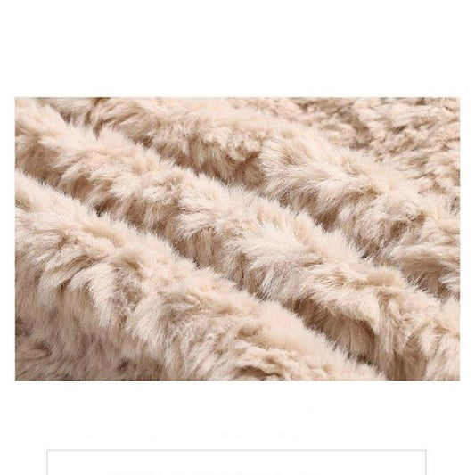 Versatile Thickened Plush Long Coat
