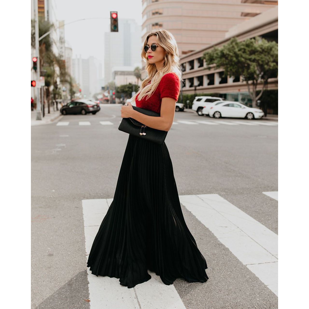 Casual high waist long skirts