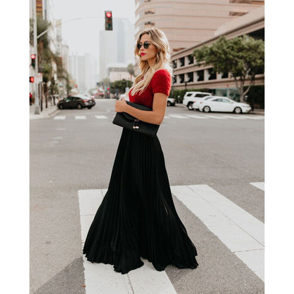 Casual high waist long skirts
