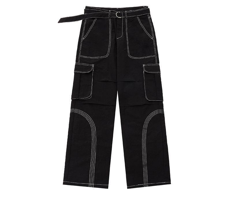 Buckle Straight Pants