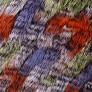 Rabbit Fur Woven Triangle Shawl