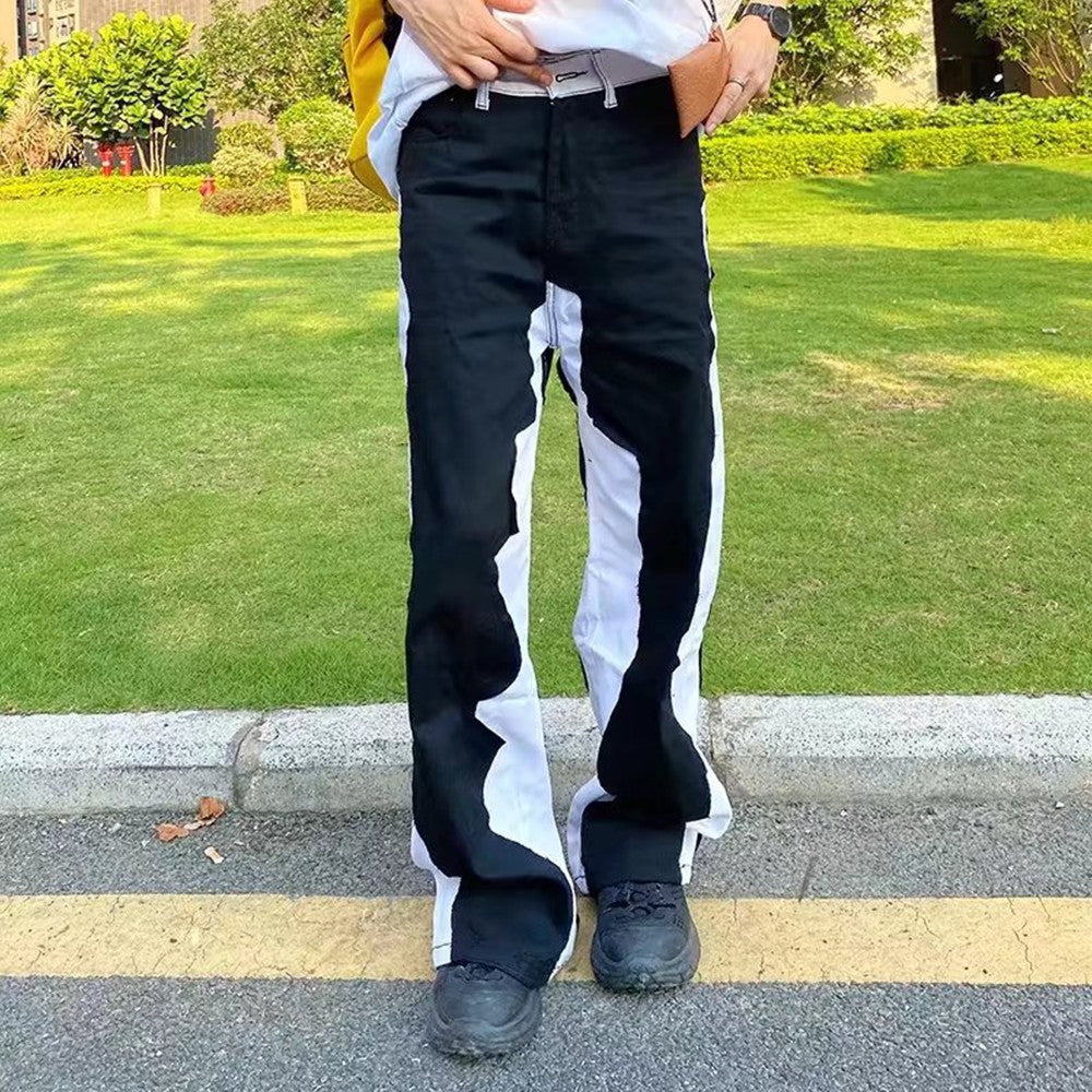 Black And White Rework Jeans