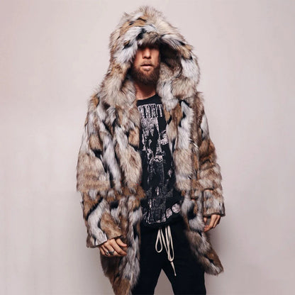 Men's Long Fur Coat