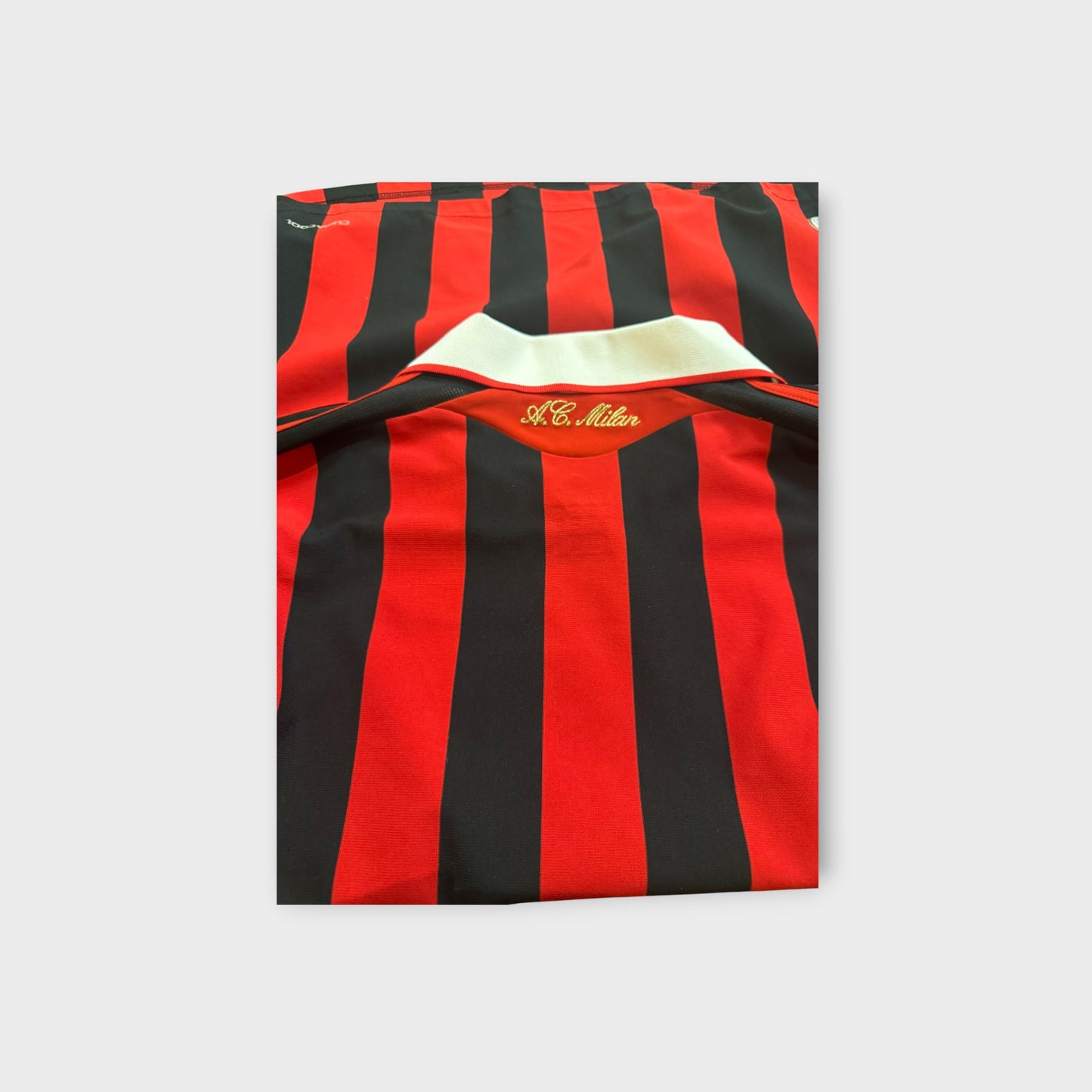 AC Milan 2008/2009 Home Long Sleeve Football Shirt Adidas Men’s Size L