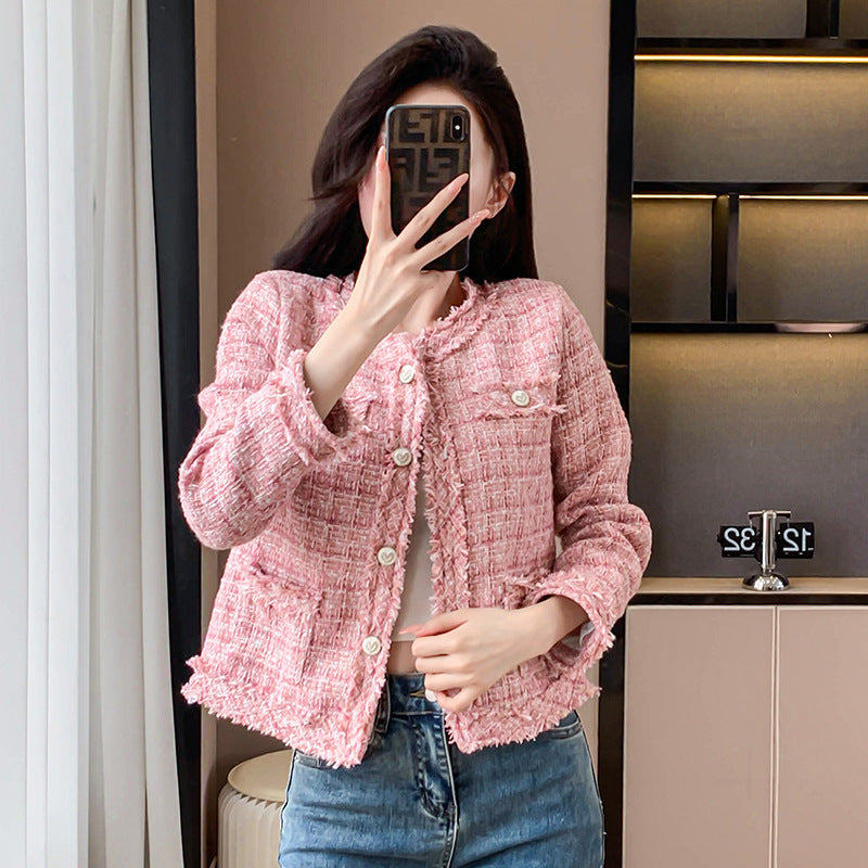 Classic Style Tweed Cardigan