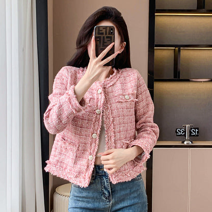 Classic Style Tweed Cardigan