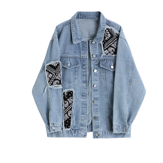 Women's Vintage Patchwork Denim Jacket