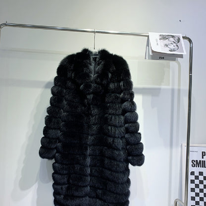 Men's Real Fur Long Coat