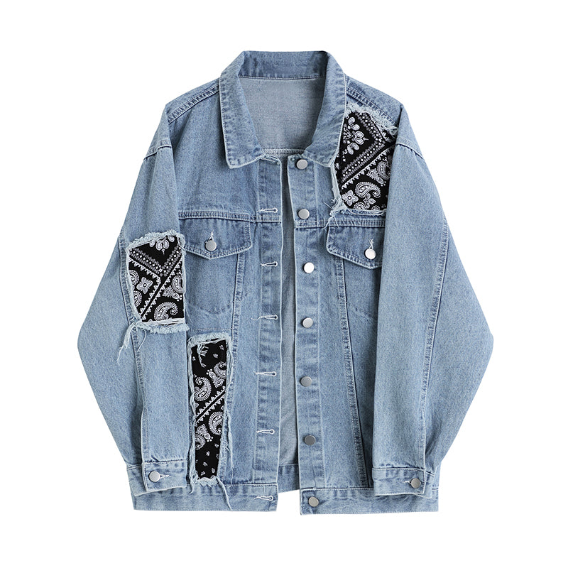 Women's Vintage Patchwork Denim Jacket