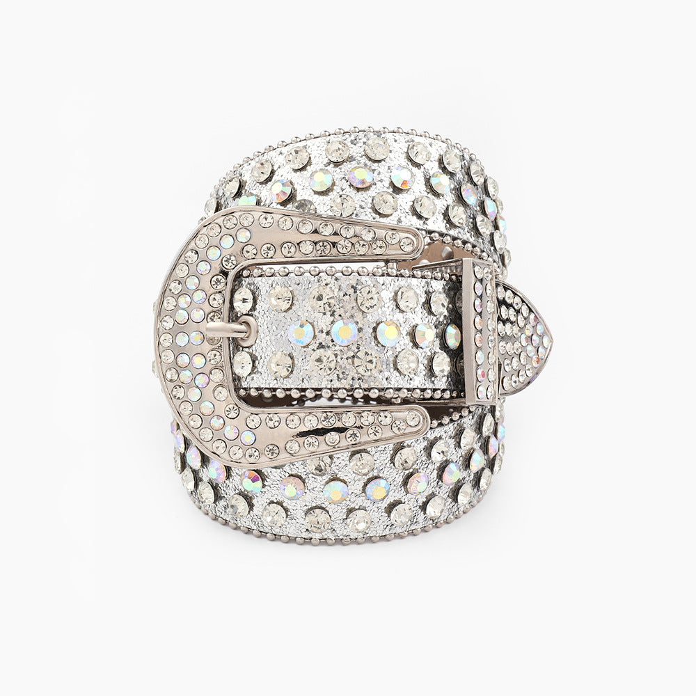 Versatile Edge Beads New Rhinestone Women's Belt
