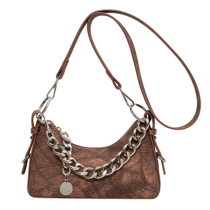 Denim Underarm Chain Bag