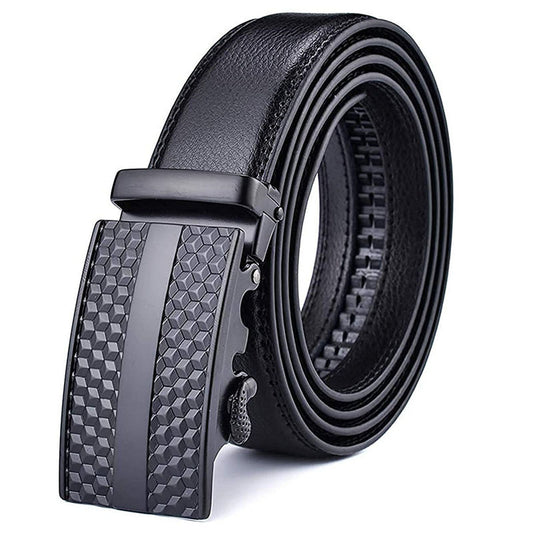Casual Men's Two-layer Leather Comfort Click Belt