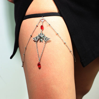 Bat Pendant Long Body Chain Jewelry