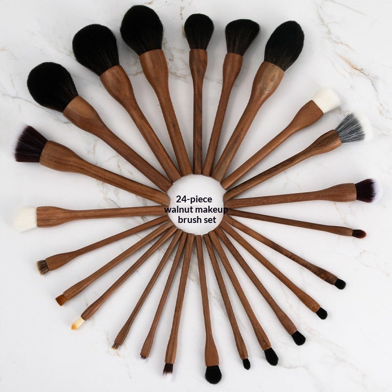 Vintage Soft Black Walnut Makeup Brush