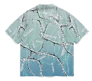 Hawaiian Digital printed men's streetwear shirt