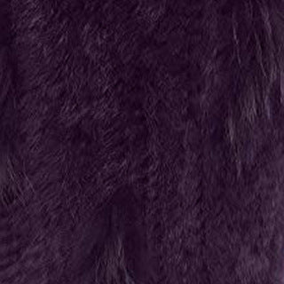 Rabbit Fur Woven Triangle Shawl