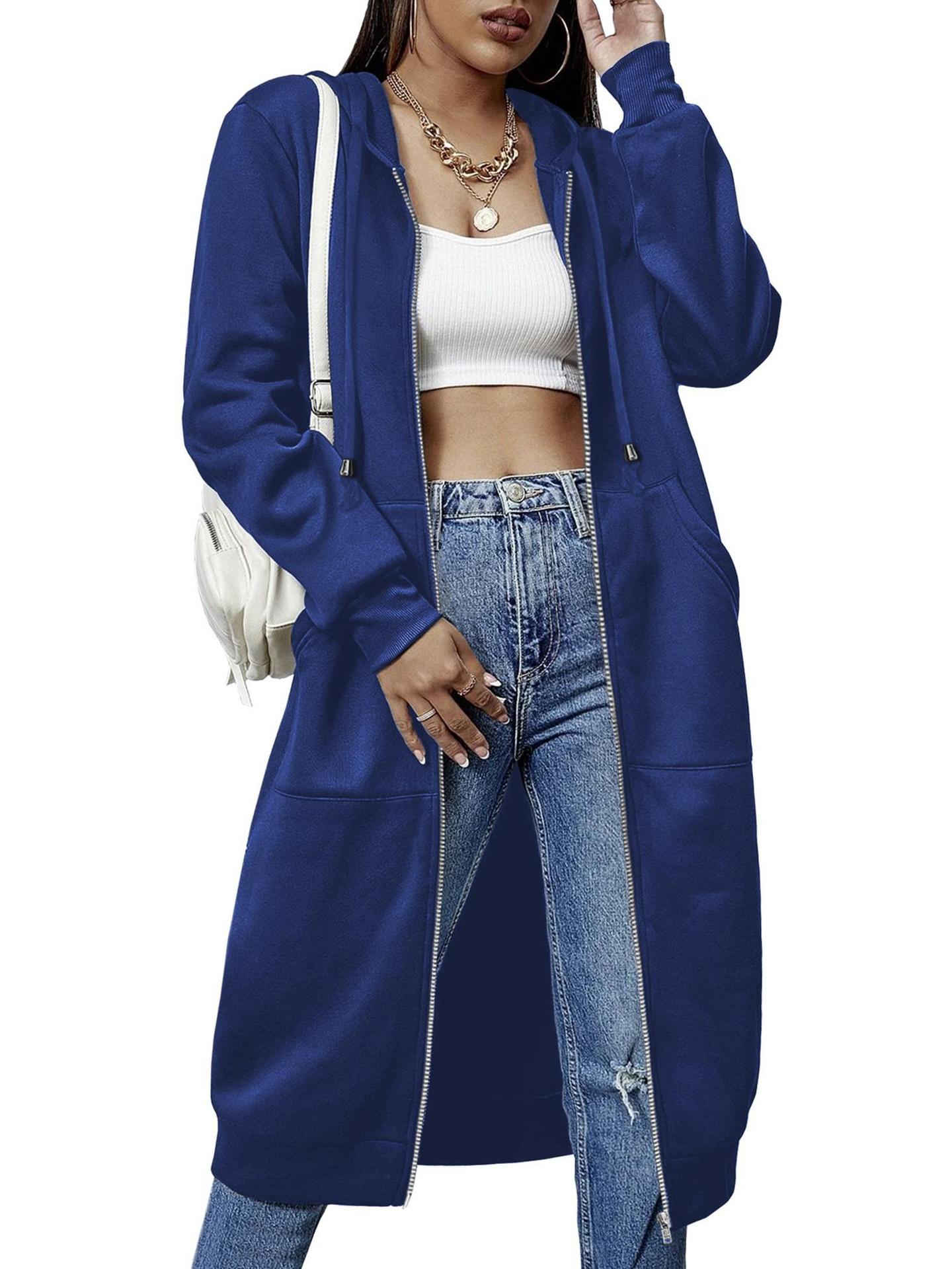 Women'S Casual Long Hoodie Sweatshirt