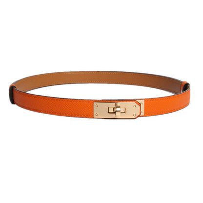 New kelly leather thin belt