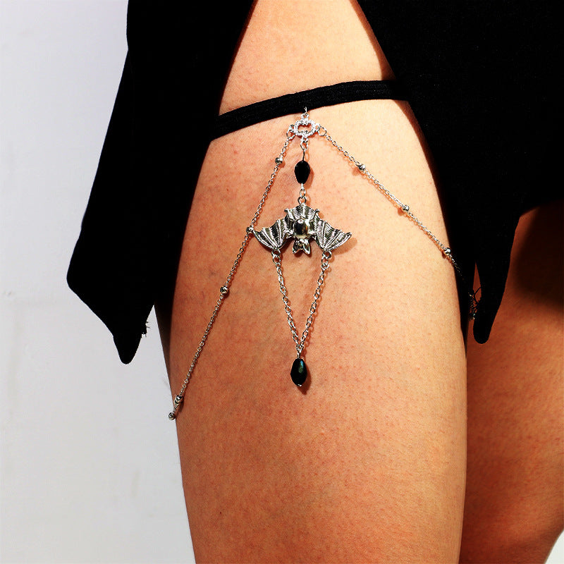 Bat Pendant Long Body Chain Jewelry