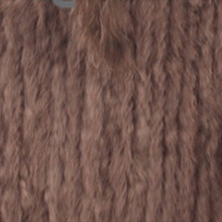 Rabbit Fur Woven Triangle Shawl