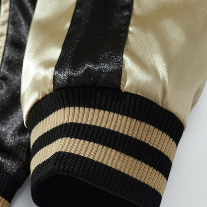 Embroidered Dragon Streetwear Baseball Jacket