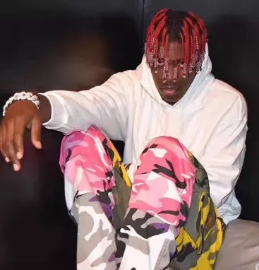 Tri Renk Camo Patchwork Cargo Pantolon