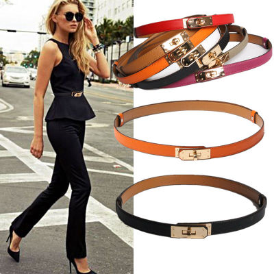 New kelly leather thin belt