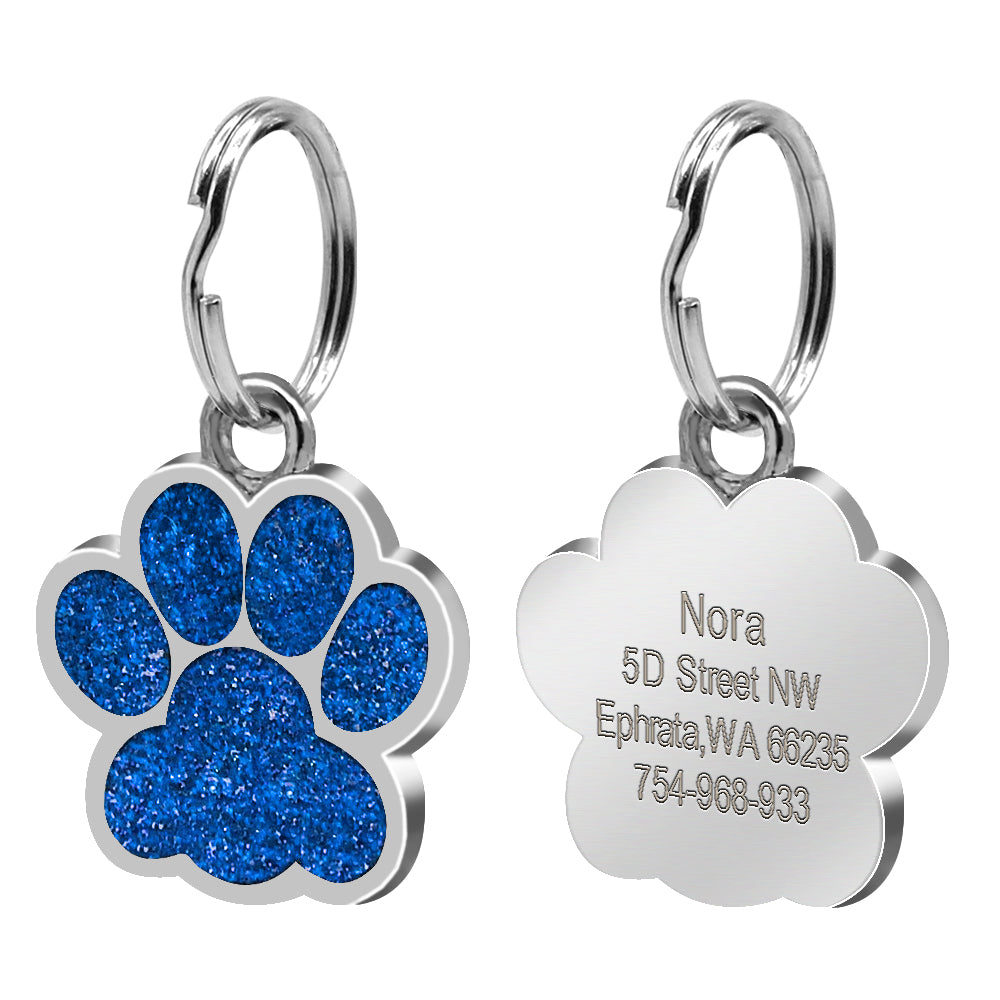Footprint pet tag