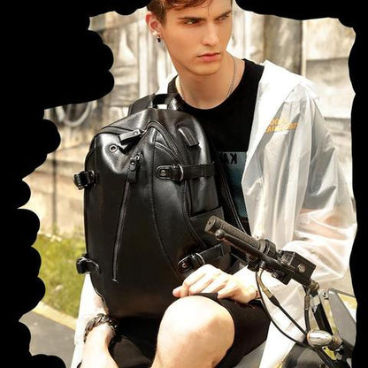 Leather Charging Backpack