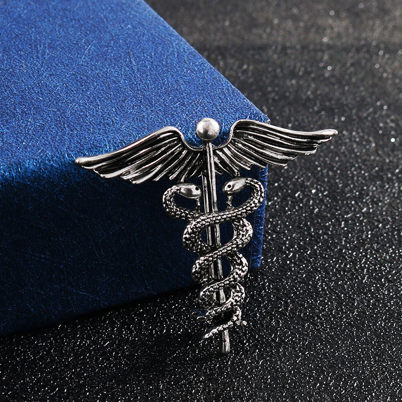 Vintage angel wings brooch
