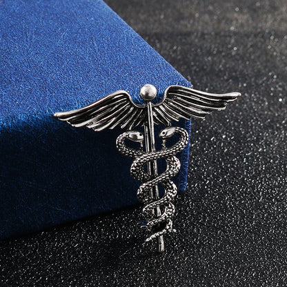Vintage angel wings brooch