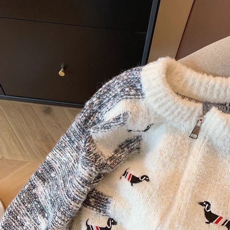 Puppy Embroidered Cardigan
