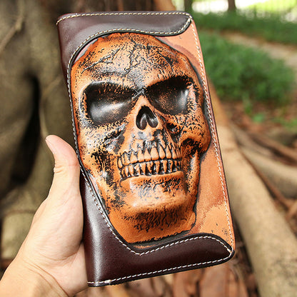 Skull Cowhide Wallet