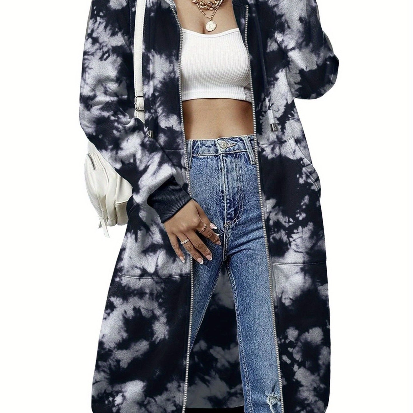 Women'S Casual Long Hoodie Sweatshirt