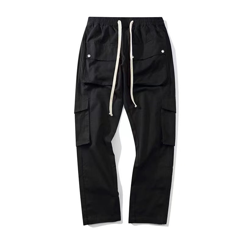 Buttoned Cargo Work Pants