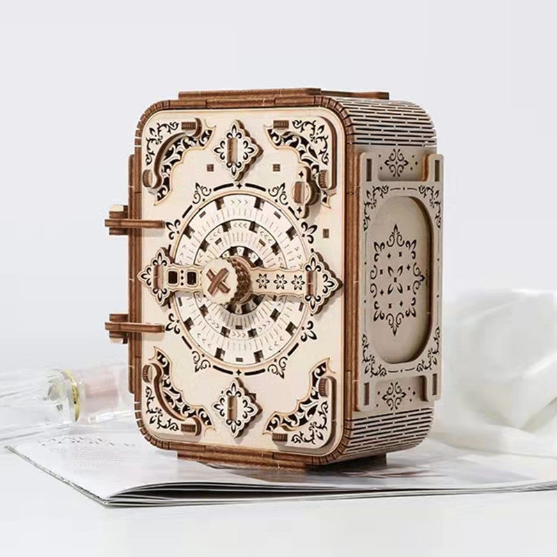 Stereo Jigsaw Wood Jewelry Box