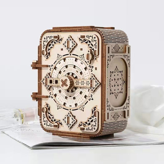 Stereo Jigsaw Wood Jewelry Box