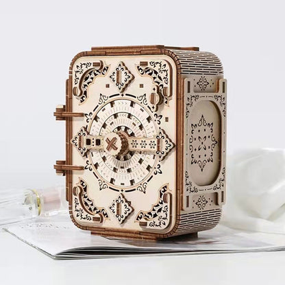 Stereo Jigsaw Wood Jewelry Box