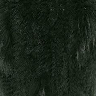 Rabbit Fur Woven Triangle Shawl