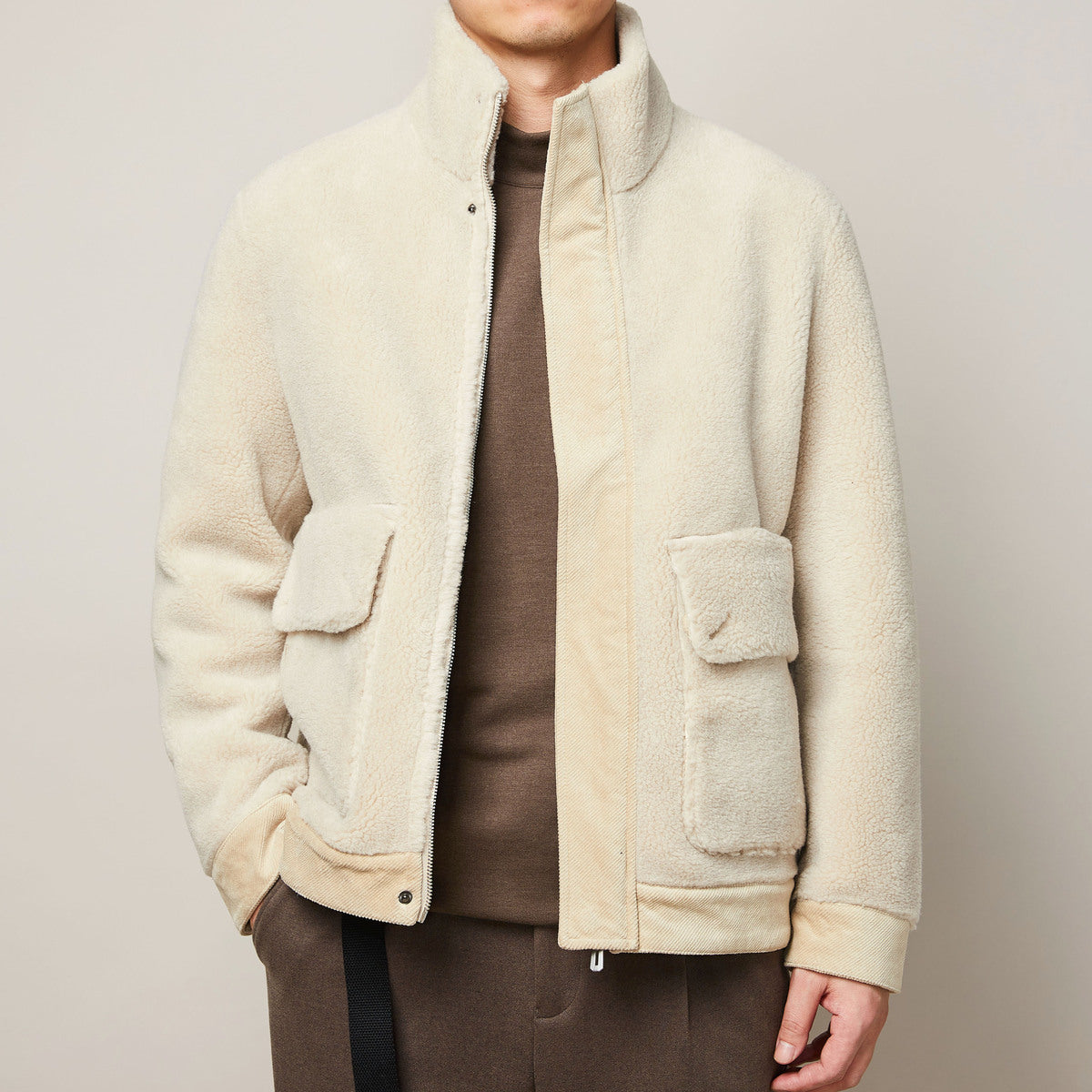 Men's Winter Faux Lamb Warm Thick Jacket