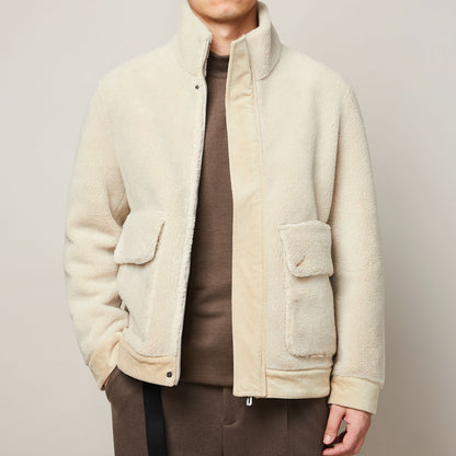 Men's Winter Faux Lamb Warm Thick Jacket