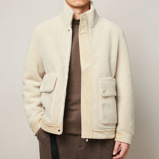 Men's Winter Faux Lamb Warm Thick Jacket