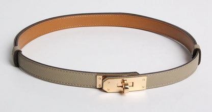 New kelly leather thin belt