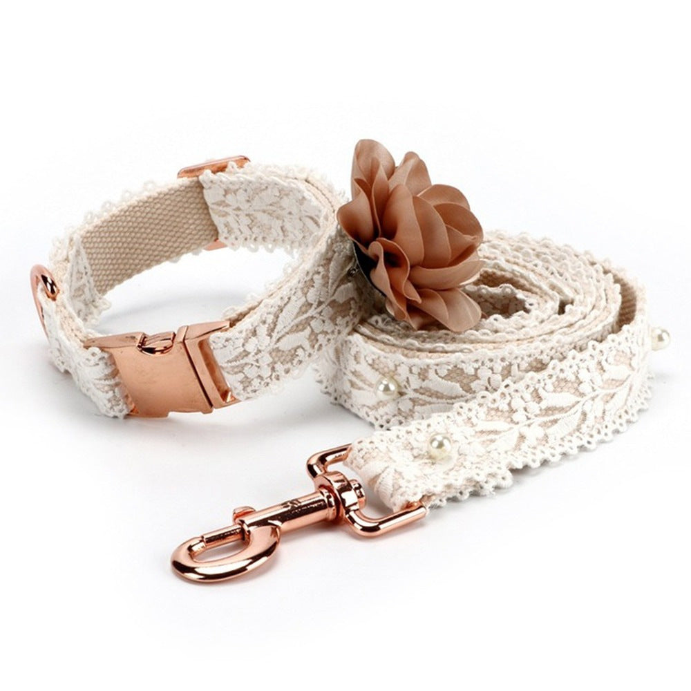Lace Flower Pet Collar