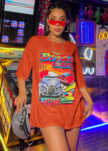 O-Neck Loose Oversized Cotton Top