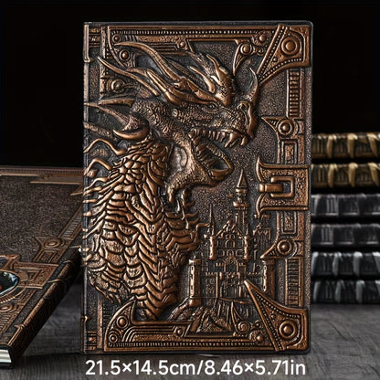 Vintage Embossed Dragon Notebook