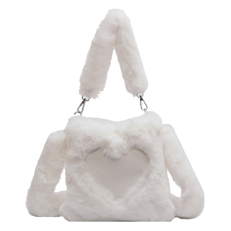 Love Winter Plush Shoulder Bags